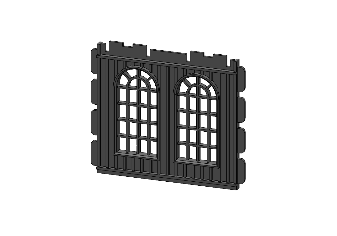 Pared con Ventanas Oeste