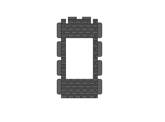 Steck: Backsteinmauer mit Fensteröffnung 002