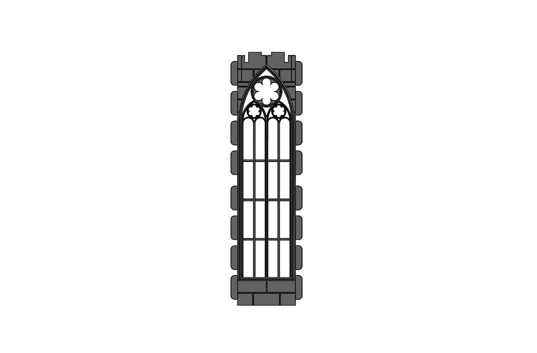 STECK double height Gothic window